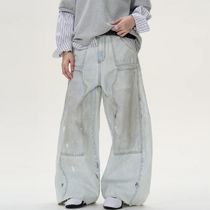 国内で当店のみ MADWITCH - WASHED CURVED LEG JEANS