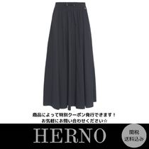 【HERNO】ライトナイロンストレッチ スカート ブラック