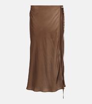 [ACNE] SATIN WRAP SKIRT サテンラップスカート ゴールデン