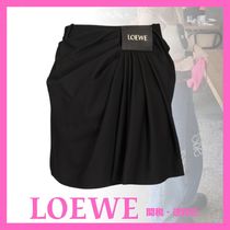 新作☆【LOEWE】ドレープ スカート（コットン&シルク）