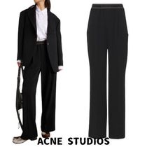 【Acne Studios】ロゴミッドライズワイドレッグパンツ