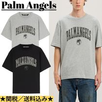 ★送料/関税込み★【PALM ANGELS】カレッジロゴTシャツ