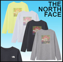 人気★THE NORTH FACE L/S ES フラワーボックスロゴティー★長袖