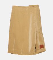 [ACNE] TWILL SKIRT スリット入ラップツイルスカート オークル