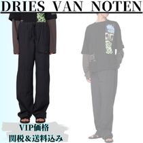 25SS◆関送込【DRIES VAN NOTEN】シルク*ドローストリングパンツ