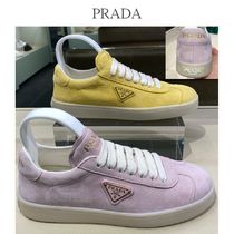 関税込★PRADA★1E413N 可愛い春色スエードスニーカー