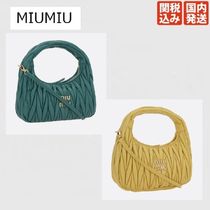 【関税込み】MIUMIU Wander mini quillted nappa hobo bag2色