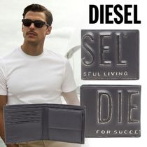 国内直営**DIESEL**3Dロゴ　コインケース付き二つ折りウォレット