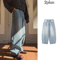 【2plan】Wayne Stripe Balloon Denim Pants