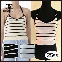 【コーデのアクセントに★】CHANEL 25SS ボーダー キャミソール