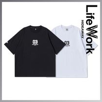 【韓国Life Work ライフウォーク】ナンバリング半袖Tシャツ