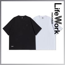 【韓国 Life Work】シリコンラドックワッペン半袖Tシャツ