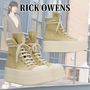 RICK OWENS スニーカー 【トレンドカラー】RICKOWENS Hollywood スニーカー ベージュ