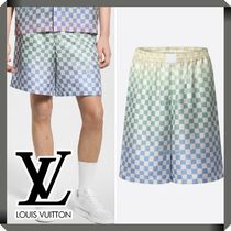 25SS 新作◆Louis Vuitton◆ダミエ プリントシルクショーツ