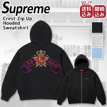 Supreme★Crest クレスト ジップアップ スウェットパーカー