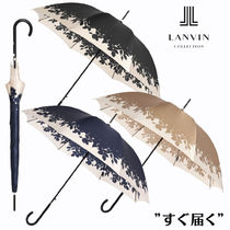 ランバン コレクション(LANVIN COLLECTION)リーフ柄サテン 長傘