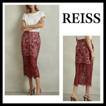 ♦REISS♦ シアーレース ミディ ペンシルスカート