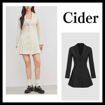 ◆ CIDER ◆ ブレザー プリーツ ミニワンピース