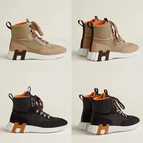 スタイルUP☆【HERMES】Klimbスニーカーナイロンレザーブーツ