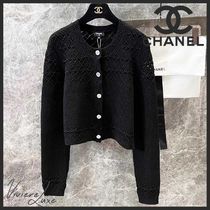*唯一無二の輝き*【CHANEL】ビジューボタン付き カーディガン