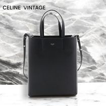 VINTAGE●CELINE●セリーヌ ブラック トート ショルダーバッグ