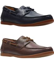 CLARKS スニーカー デッキシューズ ボート ビジネス レザー