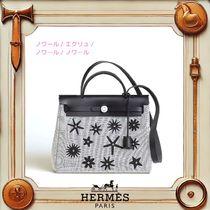 かわいいお花モチーフ！ HERMES Herbag Zip31 ホプネイルバッグ
