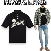 関税送料込【AMIRI】アミリ  ロゴパッチ 半袖ポロシャツ