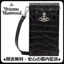 セール♪ Vivienne Westwood ブラック クロコ スマホショルダー