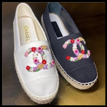 【カラフルな刺繍が可愛い♪】CHANEL エスパドリーユ