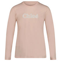 大人もOK Chloe キッズ コットン 長袖Tシャツ ライトピンク