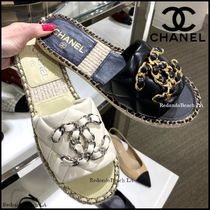 【プックリが可愛い】★CHANEL★エスパドリーユサンダル★