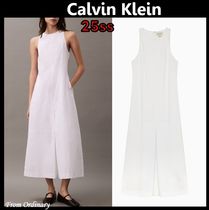 [CALVIN KLEIN] Simple Casual Long Dress ★大人気★