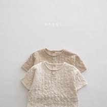 韓国子供服*ワンボタンTシャツ 2カラー*anggo