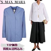 ◆25SS◆関送込【S MAX MARA】YOLE*Vネック*ウォッシュ*シャツ