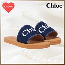 大人もOK★Chloe クロエ ロゴ入りスライド サンダル