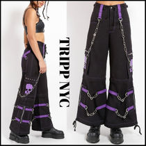 【TRIPP NYC】★パンツ★ SKULL ZIP OFF PANT PURPLE