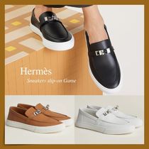 【HERMES】 日常使い☆slip-onスリッポン Game スニーカー men's