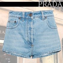 関税込★VIP価格【PRADA】デニムミニショーツ