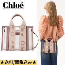 関税込み【Chloe】ジェリー＆レザー製WOODYスモールトートバッグ
