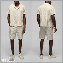 【boohoo】Oversized Revere Tufted Shirt & Short Set