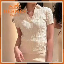 【上品なのにスポーティ☆】Hermes　半袖セーター