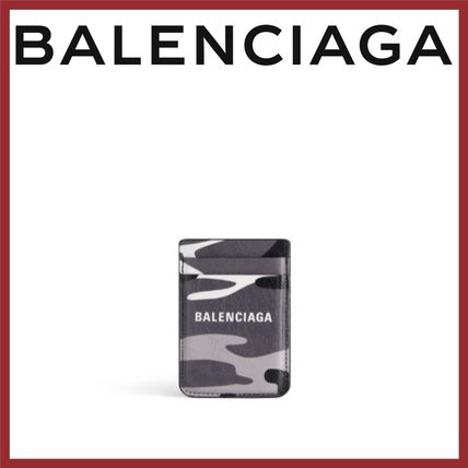 BALENCIAGA テックアクセサリー Explorer★カモ マグネットカードホルダー