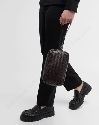 BOTTEGA VENETA クラッチバッグ 24PF new/BOTTEGA VENETA イントレチャートポーチ  Bag Black(4)