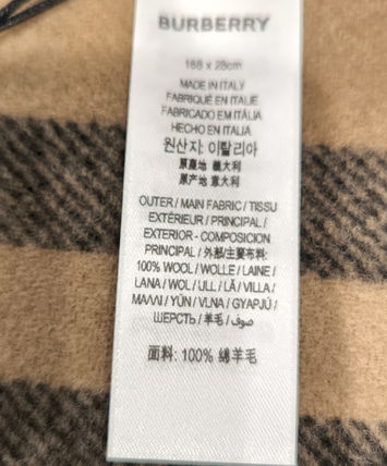 Burberry マフラー・ストール 【BURBERRY】MU 168x28 GIANT CHECK WOOL SCARF(8)