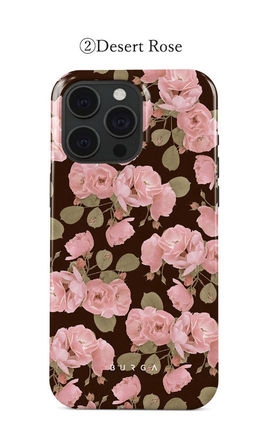 BURGA iPhone・スマホケース 【BURGA】大人っぽい シックな 花柄 スマホ iPhoneケース 送関込(3)