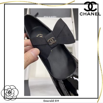 CHANEL バレエシューズ 24A リボンが可愛い！【CHANEL】 バレエシューズ(7)