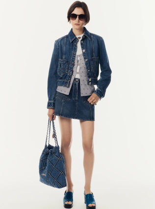 CHANEL ブラウス・シャツ CHANEL SS2024 ドット ストライプ ホルターネック リボン ロゴ(7)