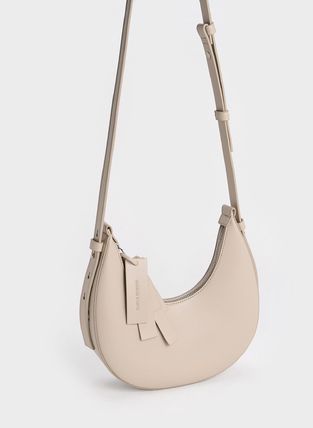 Charles&Keith ハンドバッグ ★CHARLES&KEITH★Cockade Crescent Hobo Bag 半月バック/送料込(11)