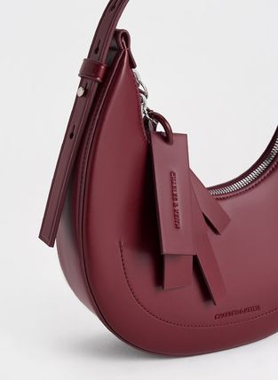 Charles&Keith ハンドバッグ ★CHARLES&KEITH★Cockade Crescent Hobo Bag 半月バック/送料込(17)